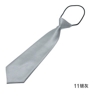 Children Elastic Tie Necktie School Boys Girls Kids Baby Wedding Fashion Solid Color Tie Wedding Students Necktie Neck Tie