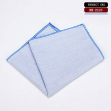 Load image into Gallery viewer, High Quality 100% Cotton Classic Suits Solid Pocket Square 25cm*25cm Men&#39;s Handkerchiefs Chest Towel Ladies Blue Pink Hanky Gift