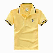 Load image into Gallery viewer, High Quality All-Match Unisex Boy Polo shirts for Kids  Summer Toddler Big Boy Tops Girls T shirt  Cotton White Blue shirts