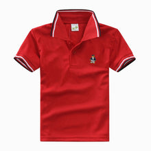 Load image into Gallery viewer, High Quality All-Match Unisex Boy Polo shirts for Kids  Summer Toddler Big Boy Tops Girls T shirt  Cotton White Blue shirts