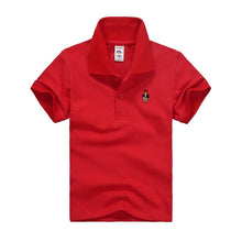Load image into Gallery viewer, High Quality All-Match Unisex Boy Polo shirts for Kids  Summer Toddler Big Boy Tops Girls T shirt  Cotton White Blue shirts
