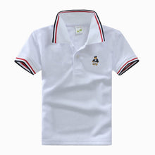 Load image into Gallery viewer, High Quality All-Match Unisex Boy Polo shirts for Kids  Summer Toddler Big Boy Tops Girls T shirt  Cotton White Blue shirts