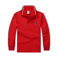 Load image into Gallery viewer, High Quality Unisex Boys Girls School Uniform Polo Shirt Kids  Baby Toddler Long Sleeve Spring Autumn   Cotton TShirts