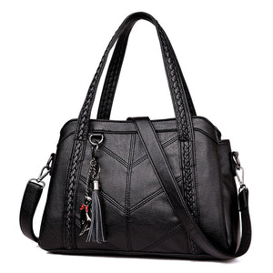 Hot Sale Women Casual Tote Bag Female Handbag Large Big Shoulder Bag for Women Tote Ladies Vintage Genuine Leather Crossbody Bag