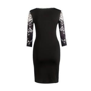 Hot Style 2017 Women Clothing Casual Sexy Spring Summer Dress Fashion Mic Animal Printed Dress Hip Shealth Slim Dresses Vestidos