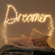 Load image into Gallery viewer, Hot sale led waterproof copper wire lamp decoration lamp string copper wire lamp starry girl room small lantern decoration lamp