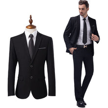 Load image into Gallery viewer, New Men&#39;s Fashion Boutique Solid color Wedding Suit