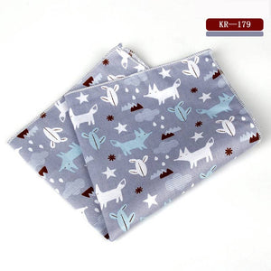 KR175-192 High Quality Men's 100% Cotton Handkerchief Animal Dog Cat Car Print Pocket Square Chest Towel Suit Hankies 25*25cm