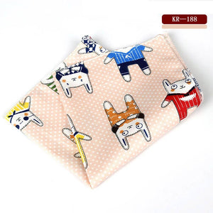 KR175-192 High Quality Men's 100% Cotton Handkerchief Animal Dog Cat Car Print Pocket Square Chest Towel Suit Hankies 25*25cm