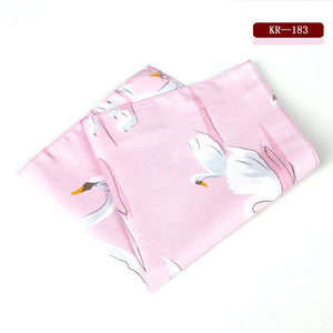 KR175-192 High Quality Men's 100% Cotton Handkerchief Animal Dog Cat Car Print Pocket Square Chest Towel Suit Hankies 25*25cm