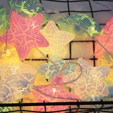 Load image into Gallery viewer, LED crack star lights string lights flashing lights battery starry Christmas dormitory wedding decoration net red photo