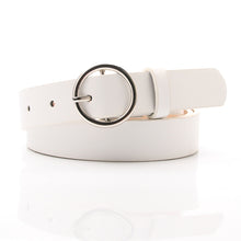 Load image into Gallery viewer, Ladies belt simple versatile round buckle new fashion decorative belt female students Korean version of the jeans belt female