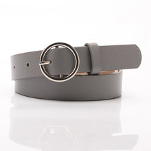 Load image into Gallery viewer, Ladies belt simple versatile round buckle new fashion decorative belt female students Korean version of the jeans belt female