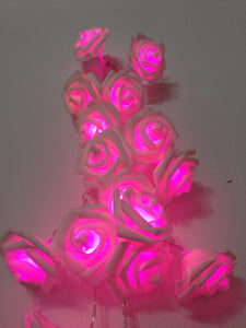 Led PE foam flower rose string wedding decoration explosion models Christmas battery box plug-in usb