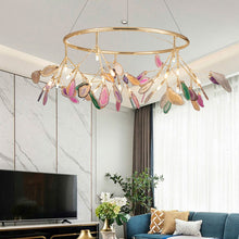 Load image into Gallery viewer, Living room lamp Nordic chandelier post modern minimalist restaurant designer light luxury villa agate piece branch decoration lamps