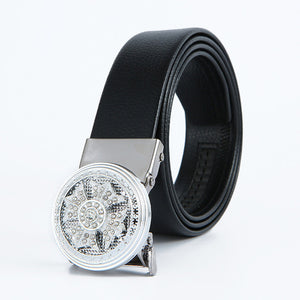 Man Automatic Buckle Leather Belt High Quality Men Business Belt