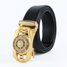 Load image into Gallery viewer, Man Automatic Buckle Leather Belt High Quality Men Business Belt