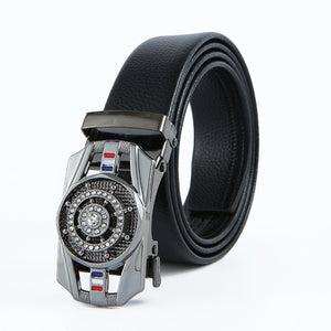 Man Automatic Buckle Leather Belt High Quality Men Business Belt