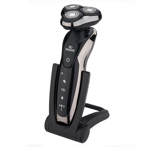 Manufacturer three-in-one razor 9001 silver rechargeable electric shaver men's washed three razor