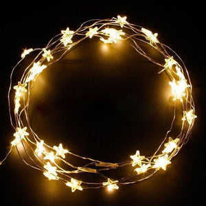 Manufacturers spot led copper wire string star copper wire lamp ins room decoration lamp battery USB copper wire lantern