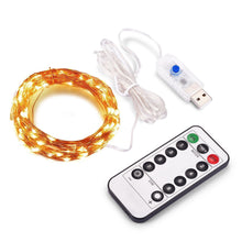 Load image into Gallery viewer, Manufacturers spot led copper wire string star copper wire lamp ins room decoration lamp battery USB copper wire lantern