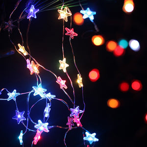 Manufacturers spot led copper wire string star copper wire lamp ins room decoration lamp battery USB copper wire lantern
