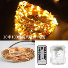 Load image into Gallery viewer, Manufacturers spot led copper wire string star copper wire lamp ins room decoration lamp battery USB copper wire lantern