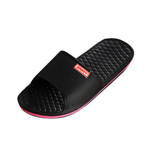 Men Basic Solid Flat Summer Flower Sandals