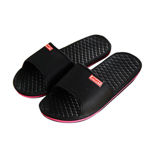 Men Basic Solid Flat Summer Flower Sandals