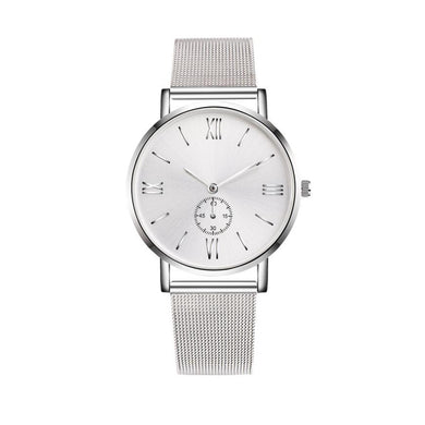 Men Buckle Wrist watch Luxury Bracelet Quartz Stainless Steel watch