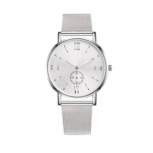 Men Buckle Wrist watch Luxury Bracelet Quartz Stainless Steel watch