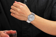 Load image into Gallery viewer, Men Buckle Wrist watch Luxury Bracelet Quartz Stainless Steel watch