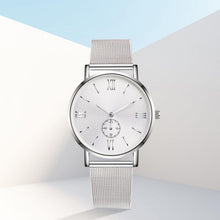 Load image into Gallery viewer, Men Buckle Wrist watch Luxury Bracelet Quartz Stainless Steel watch