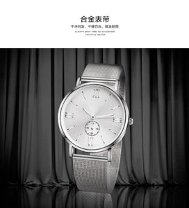 Men Buckle Wrist watch Luxury Bracelet Quartz Stainless Steel watch