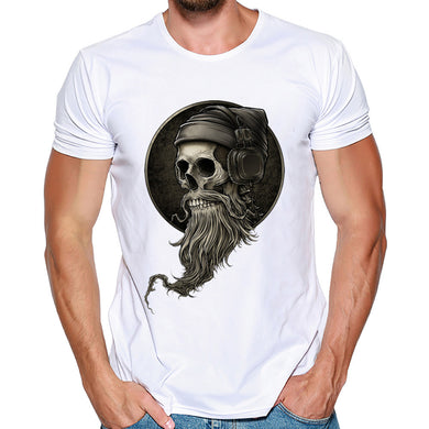 Men Casual Cotton Regular Print Short Sleeve Tops