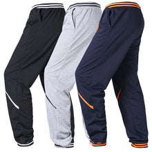 Load image into Gallery viewer, Men Cotton Flat Loose Fit Casual Joggers Full Length Sweatpants