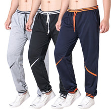 Load image into Gallery viewer, Men Cotton Flat Loose Fit Casual Joggers Full Length Sweatpants