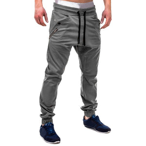 Men Cotton Low Waist Regular Full Length Casual Sweatpants