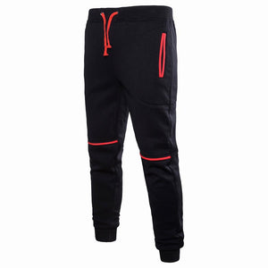 Men Cotton Pleated Loose Fit Full Length Casual Sweatpants