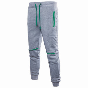Men Cotton Pleated Loose Fit Full Length Casual Sweatpants