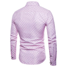 Load image into Gallery viewer, Men Cotton Polka Dot Full Sleeve Regular Shirts