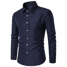 Load image into Gallery viewer, Men Cotton Solid Full Sleeve Turn-down Collar Casual Shirts