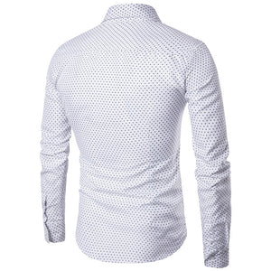 Men Cotton Solid Full Sleeve Turn-down Collar Casual Shirts