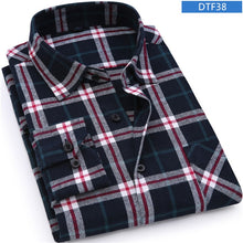 Load image into Gallery viewer, Men Flannel Plaid Shirt 100% Cotton Spring Autumn Casual Long Sleeve Shirt Soft Comfort Slim Fit Styles Brand Man Clothes