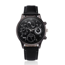 Load image into Gallery viewer, Men Quartz Wristwatches Business Casual Leather Band with Glass dial
