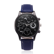 Load image into Gallery viewer, Men Quartz Wristwatches Business Casual Leather Band with Glass dial