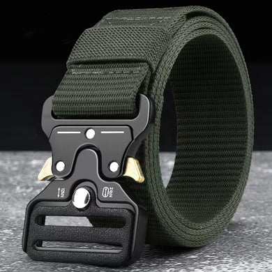 Men's Belt Army Alloy Belt Tactical Military Nylon Waist Belts Quick