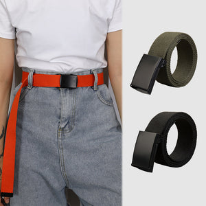 Men's/Women's Colored Canvas Belt Lengthened 110 140cm Teenager's