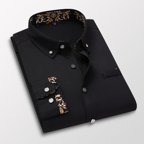Men's Clothing Arrival Men Shirt Fashion Causal Long Sleeved Male