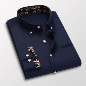Men's Clothing Arrival Men Shirt Fashion Causal Long Sleeved Male